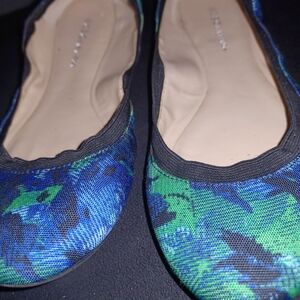 Stylish Blue and Green Women's Flats